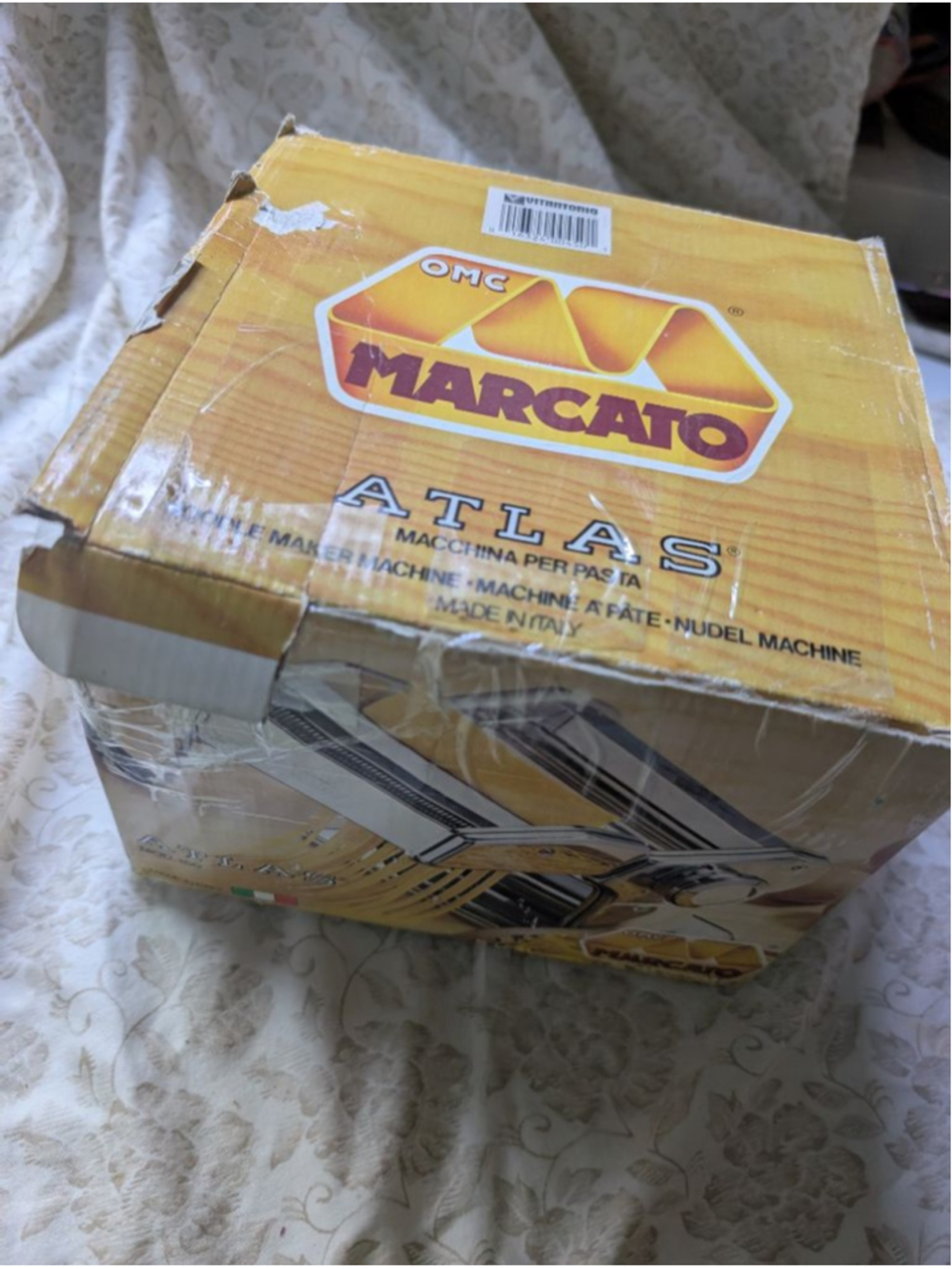 Marcato Atlas 150 Silver Pasta Maker Kitchen Tool new in box